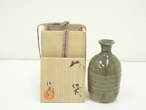 萩焼　濱中月村造　徳利（共箱）